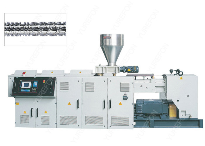 Parallel Twin Screw Plastic Extruder , High Output Co Rotating Twin Screw Extruder